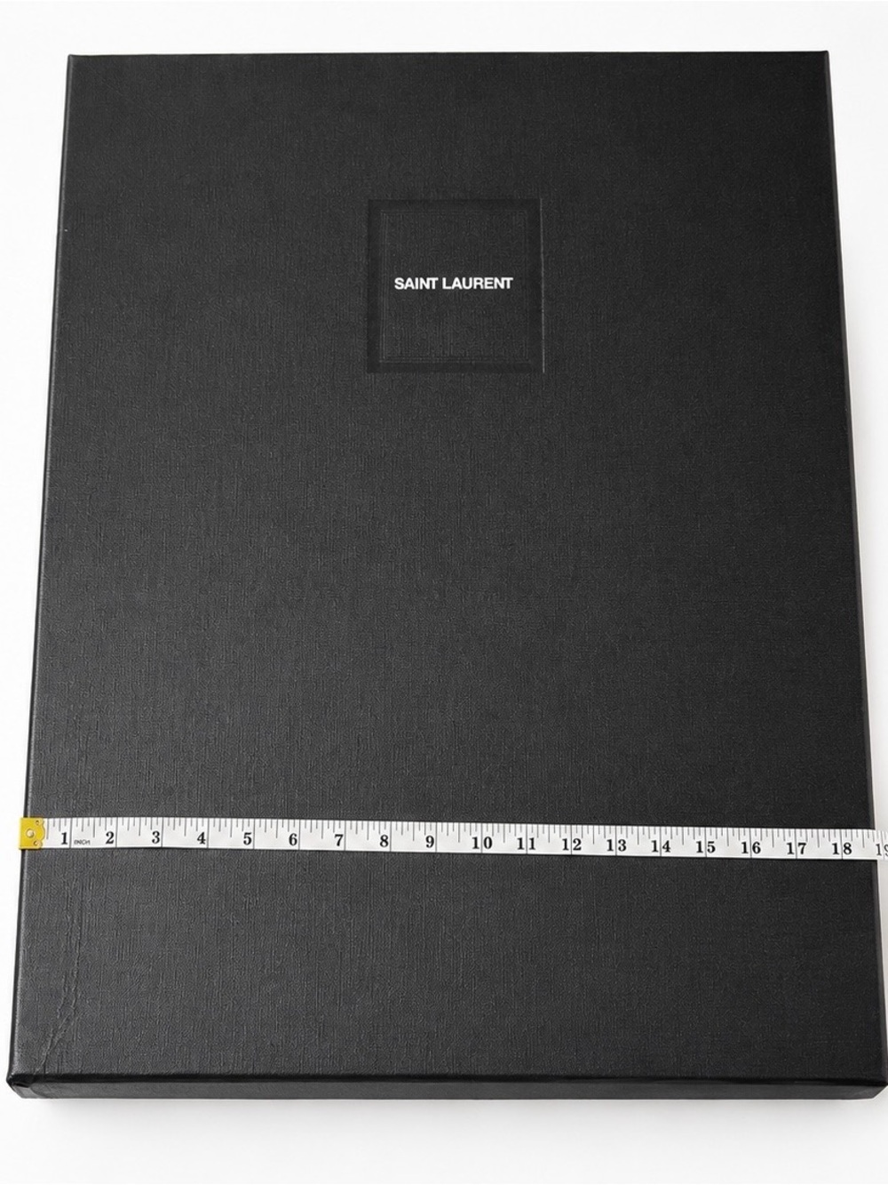 Saint Laurent Black Textured Gift Box with Center Logo